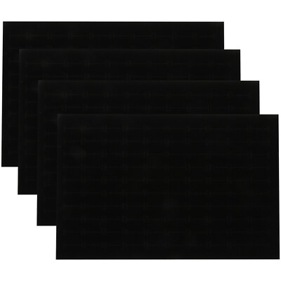 #ad 4pcs Jewelry Display Pads for Selling Jewelry Black NS