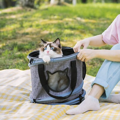 #ad Mewoofun Portable Pet Travel Bag Oxford Cloth With Bell Ball Foldable Cat House