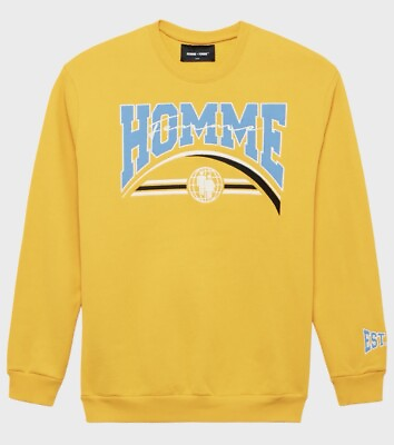 #ad Homme Femme Embroidered Global Logo CrewNeck Sweatshirt