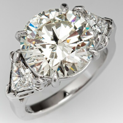 #ad 925 Silver Wedding Ring Fashion Women Round Cut Cubic Zircon Jewelry Sz 6 10