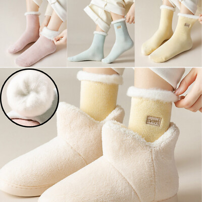 #ad Ladies Thick Warm Fluffy Fleece Cosy Ankle Thermal Soft Gentle Lounge Bed Socks‹