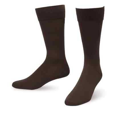 #ad Silvertoe Mens Dress Socks Lot of 2 pairs Navy amp; Brown Free Shipping