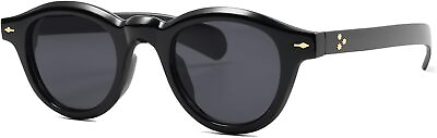 #ad HERJOUR Round Retro Sunglasses for Women Men Trendy Small Face Shades Sun Glasse