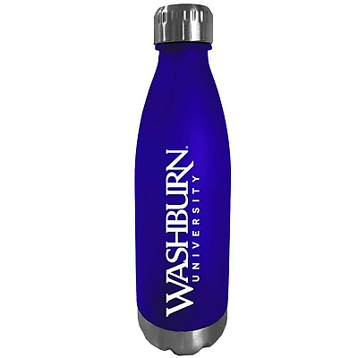 #ad Washburn University Ichabods Personalized 24oz Frosted Bullet Water Bottle