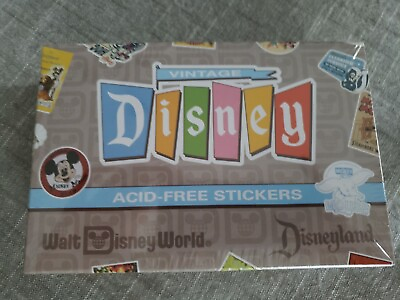 #ad NEW Acid Free Vintage Disney Parks Stickers. Sealed Disneyland Disney World