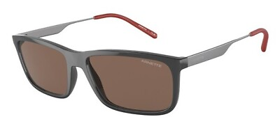 #ad ARNETTE AN4305 284373 Nosy Dark Grey Dark Brown 58 mm Men#x27;s Sunglasses