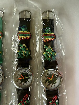 #ad Ninja Turtles Silicone Black Band Watch