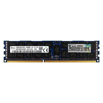 #ad HP 712383 081 715274 001 708641 S21 16GB DDR3 PC3 14900R ECC REG DIMM MEMORY RAM