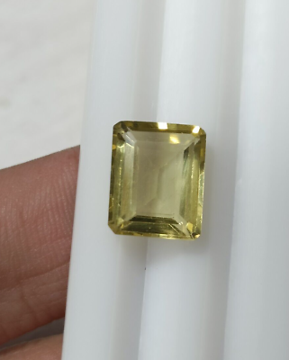 #ad Appetite Faceted Yellow Colour Natural Gemstone Making For Jewellery 11X9X5 MM