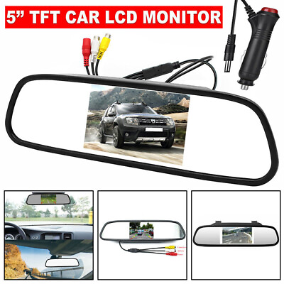 #ad Car Rear View System Monitor 5quot; TFT LCD for Night Vision Backup Reverse Camera