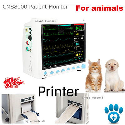#ad Veterinary VET Patient Monitor 6 Parameter Vital Signs Cardiac MonitorPrinter
