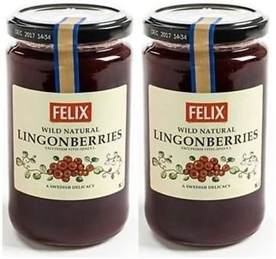 #ad Swedish Lingonberry Preserves by Felix 14.5 Ounce Pack of 2