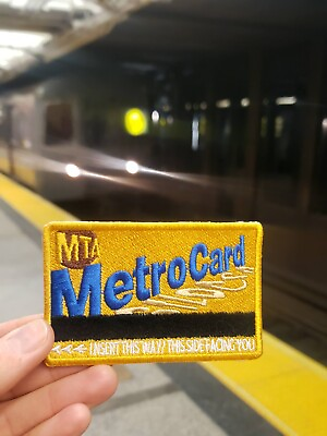 #ad Metro Card Patch credit card size mta nyc souvenir