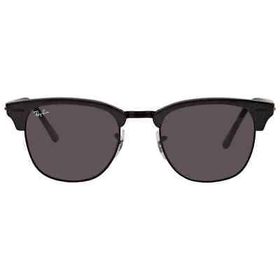 #ad Ray Ban Clubmaster Marble Dark Grey Square Unisex Sunglasses RB3016 1305B1 51