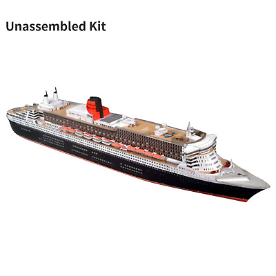 #ad 1:400 Queen Mary II Cruise Liner Ship Model Unassembled DIY Paper Collection Kit