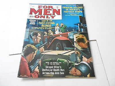 #ad ABC SEPT 1962 FOR MEN ONLY mens adventure magazine NAZI CAR