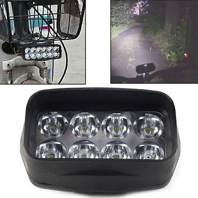 #ad 1 Pcs Motorcycle Headlight Spot Fog Light 8 LED Headlamp 12V For Car UTV ATV