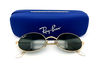 #ad RAY BAN METAL SUNGLASSES RB 001 52 19 MADE IN ITALY