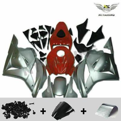 #ad MSA Injection Silver Plastic Fairing ABS Fit for Honda 2009 2012 CBR 600RR z025