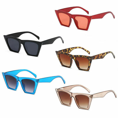 #ad Women Fashion Small Cat Eye Sunglasses Rectangle Square Frame Eyeglass Shades