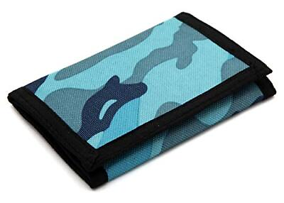 #ad Kids Wallet for Boys and Girls Novelty Wallet for Boys Ages 5 7 Camo Blue
