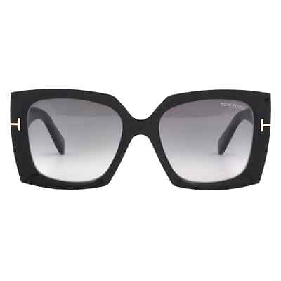 #ad Tom Ford Jacquetta Smoke Gradient Square Ladies Sunglasses FT0921 01B 54