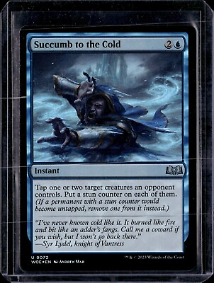 #ad Succumb To The Cold 72 Foil NM Mint MTG Magic The Gathering
