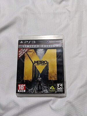 #ad Metro Last Light Sony PlayStation 3 PS3 Limited Edition Complete With Manual