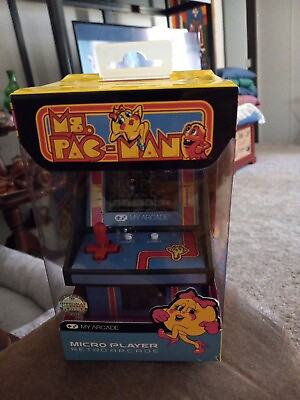 #ad Ms. Pac Man Micro Player Game Handheld Portable Retro Mini Arcade Machine New