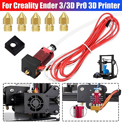 #ad 3D Printer Parts Extruder Heater Hot End Nozzle Kit for Creality Ender 3 3PRO 5 $10.48