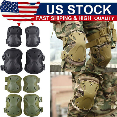 #ad Knee amp; Elbow Pads Set US Army Tactical Combat Military Pads Outdoor Equipment $9.99
