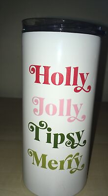 #ad Stainless Coffee Beverage Travel Cup Holiday Design Pre Owned