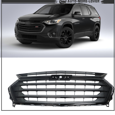 #ad Front Upper Grille 84924280 Black For 2018 2019 2020 2021 Chevrolet Traverse