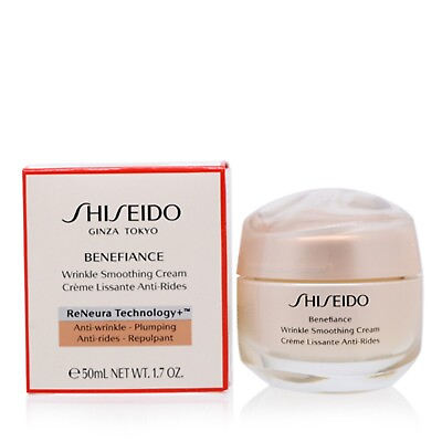 #ad Shiseido Benefiance Wrinkle Smoothing Cream 1.7oz 50ml New in retail box