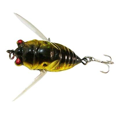 #ad NEW Cicada Bass Insect Fishing Lures 4cm Crank Bait Floating Tackle BEST