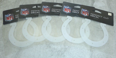 #ad Indianapolis Colts NFL Wincraft 4quot;x4quot; Perfect Cut Window Decal Logo Lot of 5