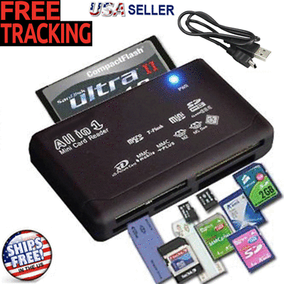 #ad Memory Card Reader Mini 26 IN 1 USB 2.0 High Speed For CF xD SD MS SDHC $6.29