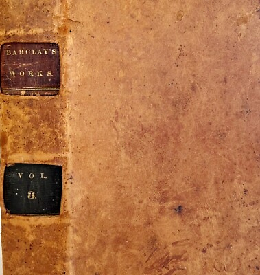 #ad Barclay Works 1831 Georgian Era Leather Christian Labors Volume 3 Rare HC WHBS