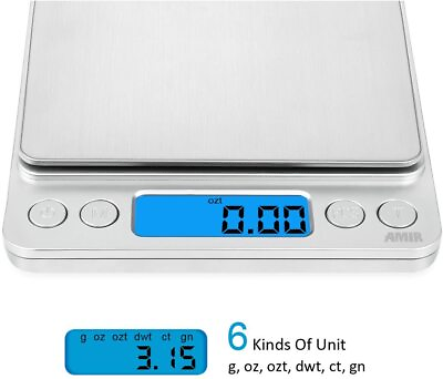 #ad Digital Scale 3000g x 0.1g Jewelry Gold Silver Coin Gram Pocket Size Grain Herb