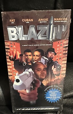 #ad Brand New Sealed BLAZIN VHS Gangster Rap Horror Fat Joe OOP HTF RARE