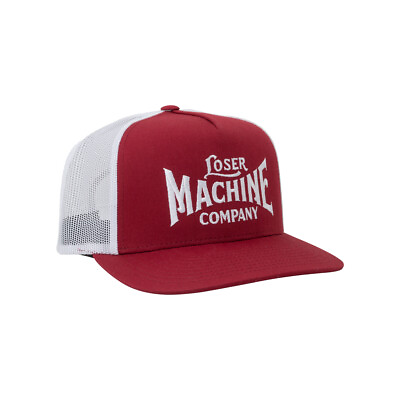 #ad Loser Machine Men#x27;s Gage Hat Burgundy White Hats
