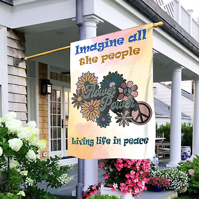 #ad Flag Hippie Flower Power Flag Hippie Welcome Flag Hippie Decoration