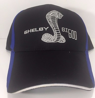 #ad Shelby GT500 Hat Cap Black amp; Blue W Cobra Snake Licensed