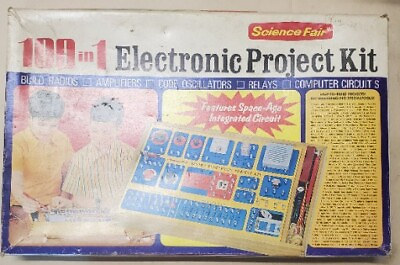 #ad Radio Shack Science Fair 100 in 1 Electronic Project Kit 28 229 Tandy 1970s