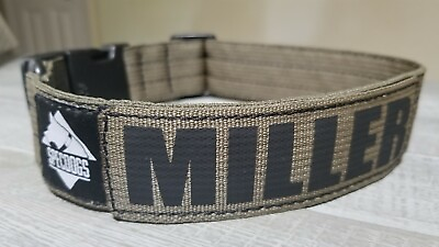 #ad Tactical Dog Collar American Made 1.5quot; Army Green personalized patch