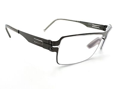 #ad IC Berlin Jasper Eyeglasses Frames 51mm 15 125 Gun Metal Gray H915