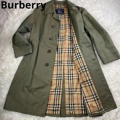 #ad Burberry Iridescent Stainless Steel Collar Coat Nova Check