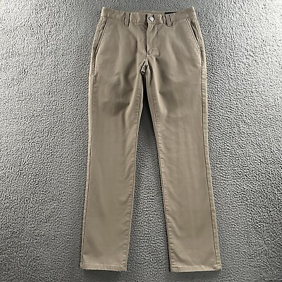 #ad Bonobos Mens Pants Beige Size 28x30 Chino Pant Tailored Fit Stretch Cotton Blend
