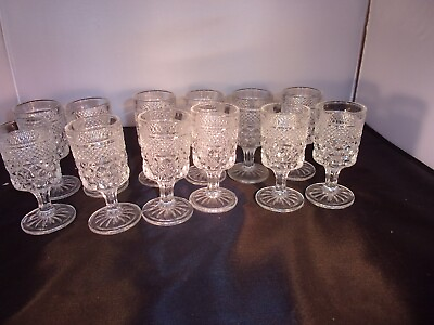 #ad Anchor Hocking WEXFORD Clear 4 3 4” Claret Wine Glasses Set Of 12