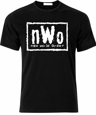 #ad New World Order T Shirt nWo Logo WCW Professional Wrestling T Shirt Tee